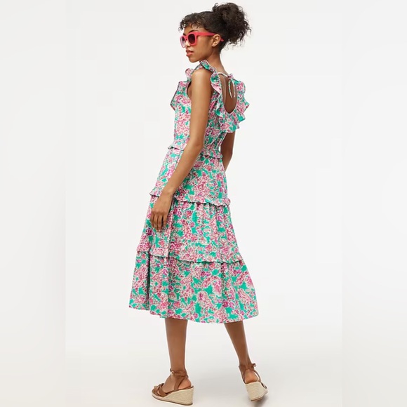 Floral Ruffle Midi Dress - Picture 3 of 4